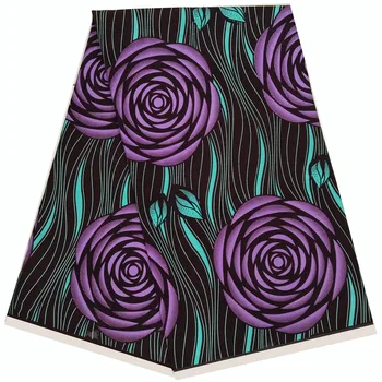 

African Wrapper wax Ankara Wax Prints Fabric printed pattern 100% cotton material