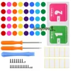Autocollants de LED de bouton de Guide à la maison faits sur commande pour le contrôleur de Xbox One/S/Elite/X avec le jeu d'outils-40 pièces dans 8 couleurs-JYXBS0013 ► Photo 2/6