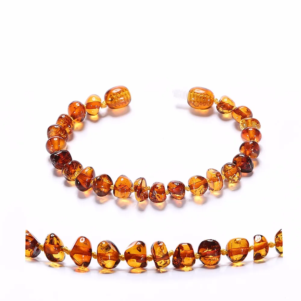 amber teething anklets