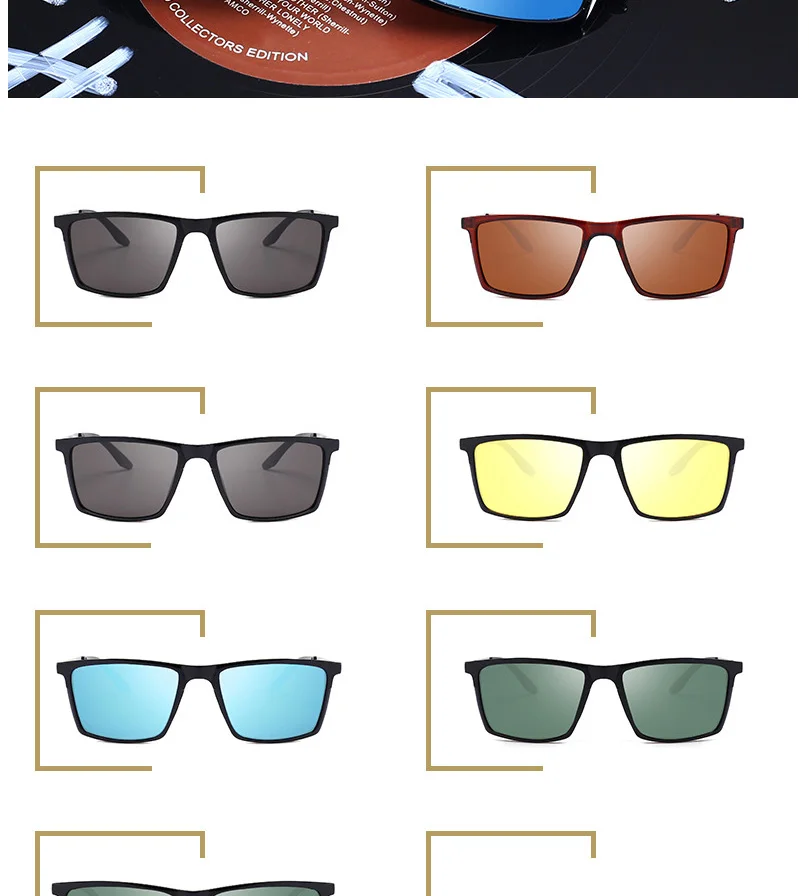 LeonLion, квадратные поляризованные солнцезащитные очки, мужские зеркальные ретро очки для вождения, UV400, высокое качество, Lunette De Soleil Homme