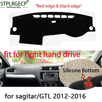 

Right hand drive Double layer Dash Mat Dashmat Dashboard Cover Sun Shade Dash Board Cover Carpet for VW Volkswagen sagitar