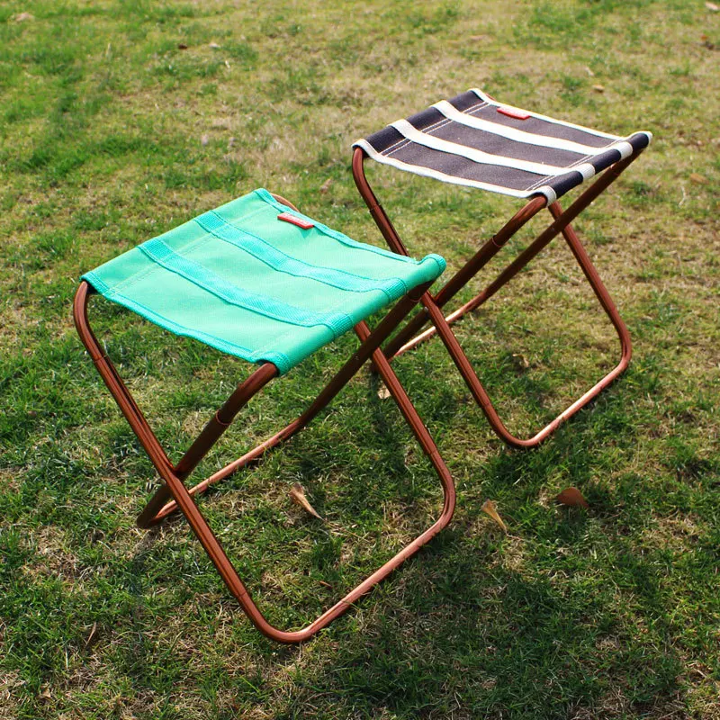 

VILEAD 2 colors Portable Camping Stool Ultralight Folding Chair Aluminium Outdoor Picnic Beach Hike Fishing Foldable 22*23*28cm