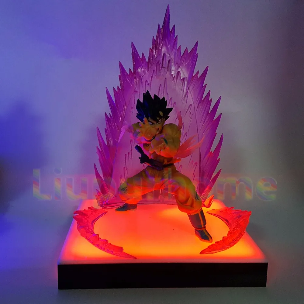 Dragon Ball Z Сон Гоку Вегета Супер Saiyan DIY Светодиодная лампа аниме Dragon Ball Z DBZ Сон Гоку светодиодное освещение украшение