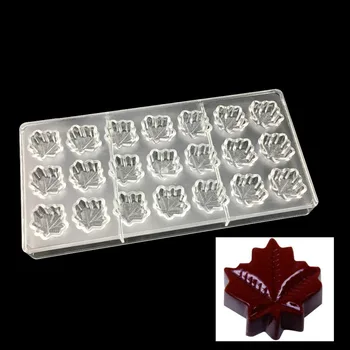 

Pastry Toosl Maple Leaf Shaped Polycarbonate Chocolate Mold Clear Mold DIY Handmade Chocolate PC Mold Chocolate Tools