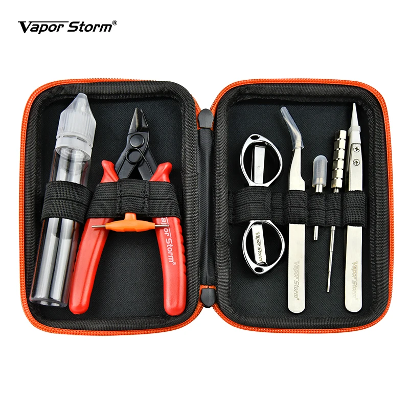 

Vapor Storm V1 DIY Coil Jig Coiling Kit 8 in 1 For E Cigarette RDA RBA Vaporizer RBA Coil Tool Kit enjoy your vaping