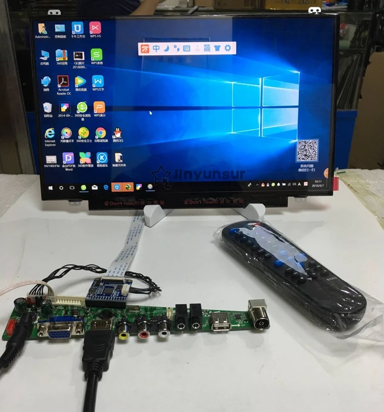 

TV HDMI VGA AV USB AUDIO LCD Controller Board+14.0" 1920x1080 IPS AHAV LCD Screen