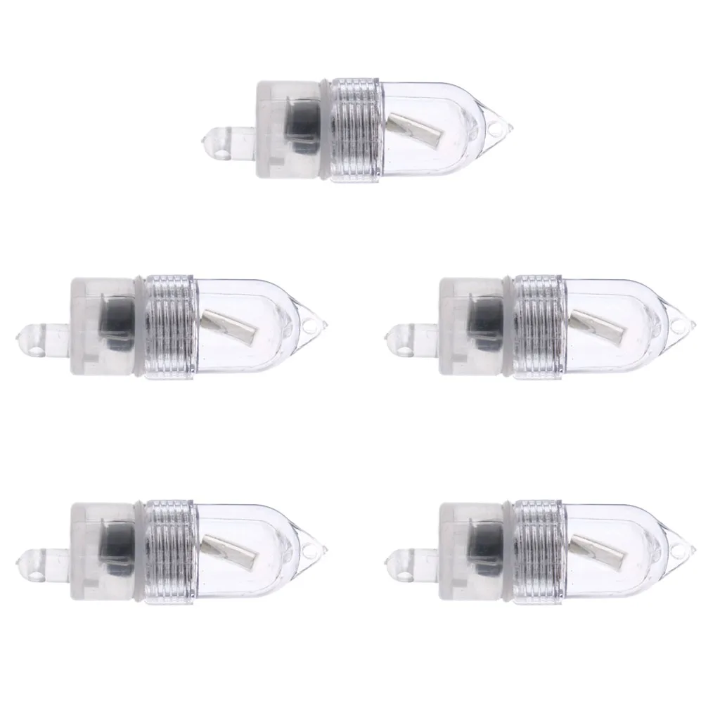 MagiDeal New Arrival 5 PCS LED Night Fishing Rod Bite Bait Alarm Light Clip On Alerter Night Fishing Tackle