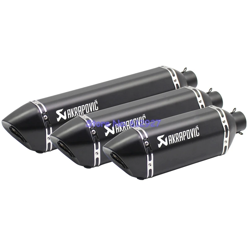 

Inlet 51mm 61mm Akrapovic Exhaust Motorcycle Escape Moto for Pitbike Tmax Nmax NC750X CRF 230 Benelli MSX 125 Motorcycle Muffler