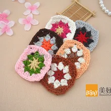 Новое поступление 8 см квадратный 30 ПИК/лот вязаное крючком кружево, хлопок салфетка-подставка для украшения стола подстаканник горшок держатель коврик