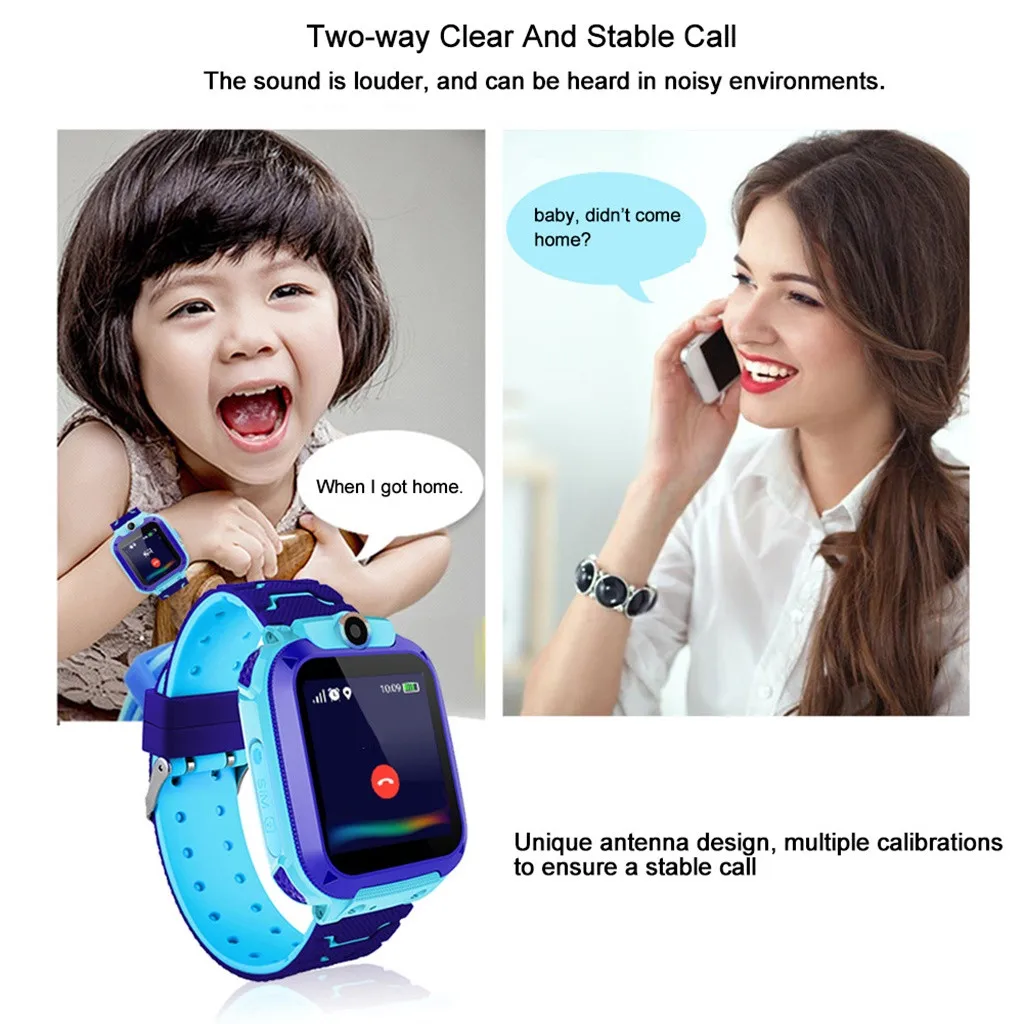 Детский локатор LBS трекер Смарт-часы телефон SOS анти-потеря водонепроницаемые часы Детские умные часы # C6