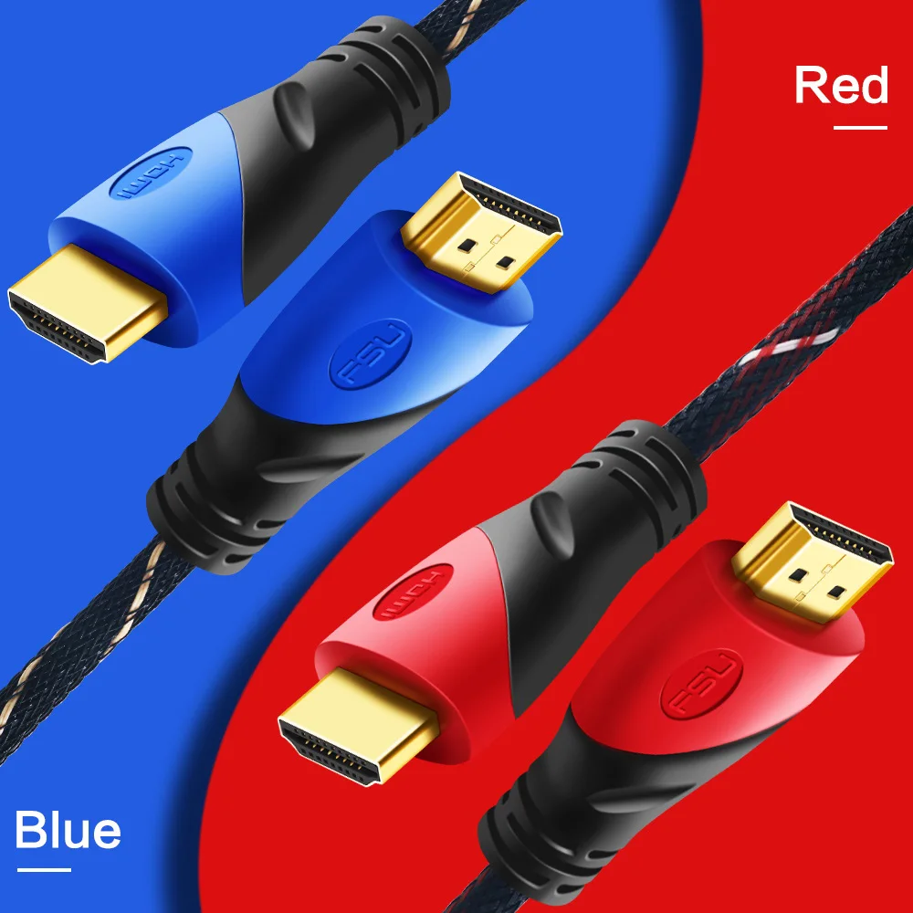 Высокая Скорость Кабель HDMI 1080 P 3D Позолоченные 1,4 V 1 m 2 m 3 м 5 м 8 HDMI к hdmi-кабель, адаптер для PS3 окно проектора ЖК-дисплей HDTV Monitor