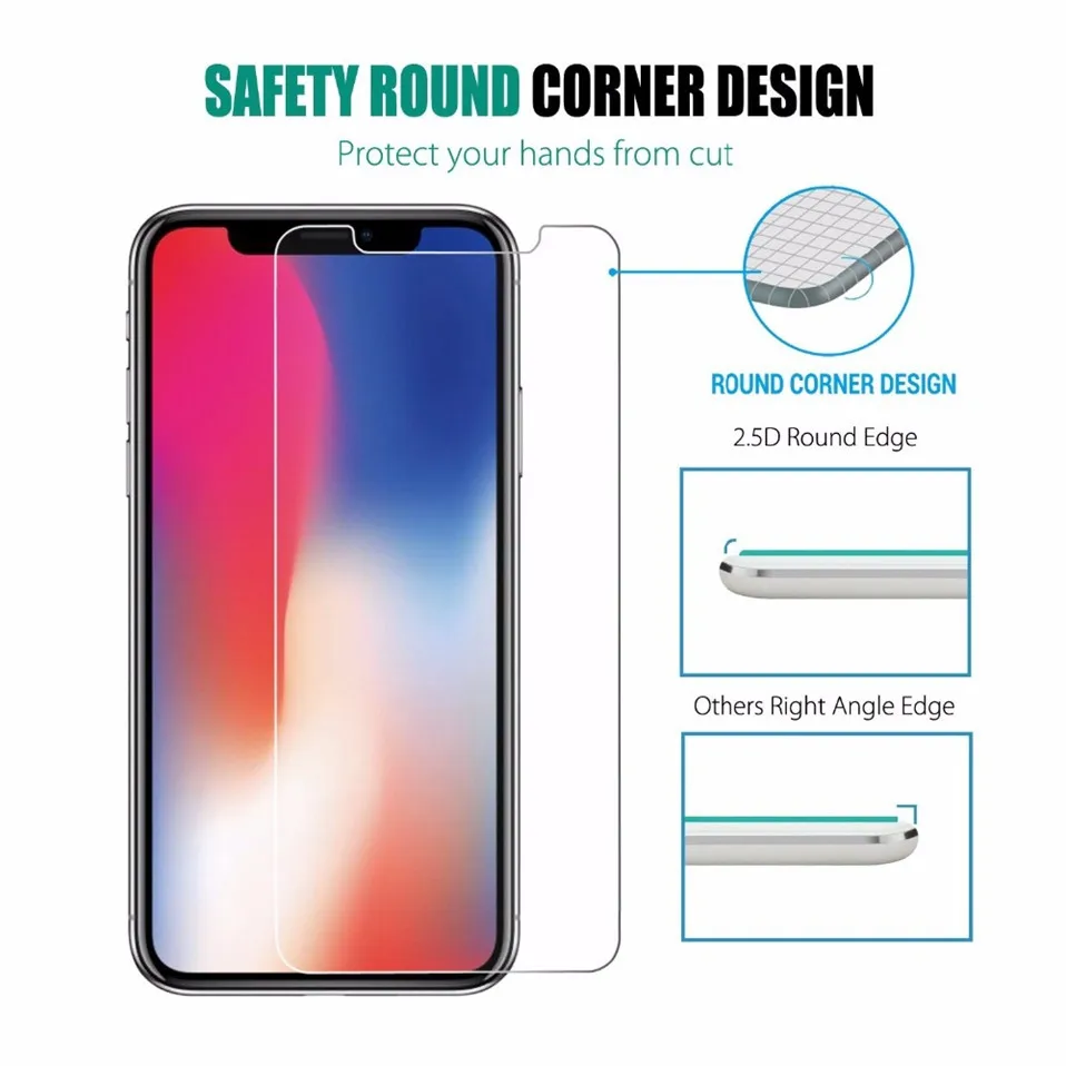 9H Screen Protector For iphone X XS Max XR 06