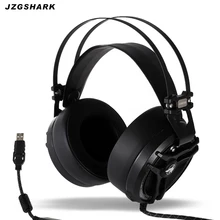 

USB 7.1 Gaming Headset Wired Original Professional PC Stereo Lighting fone de ouvido with Microphone for Gamer Boy Free Shipping