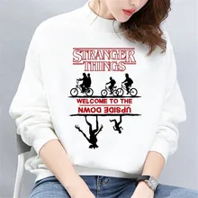 Stranger Thing s толстовки Для мужчин/Дамская Мода хлопок Для мужчин толстовки с капюшоном и свитшоты на осень Stranger Thing одежда с капюшоном