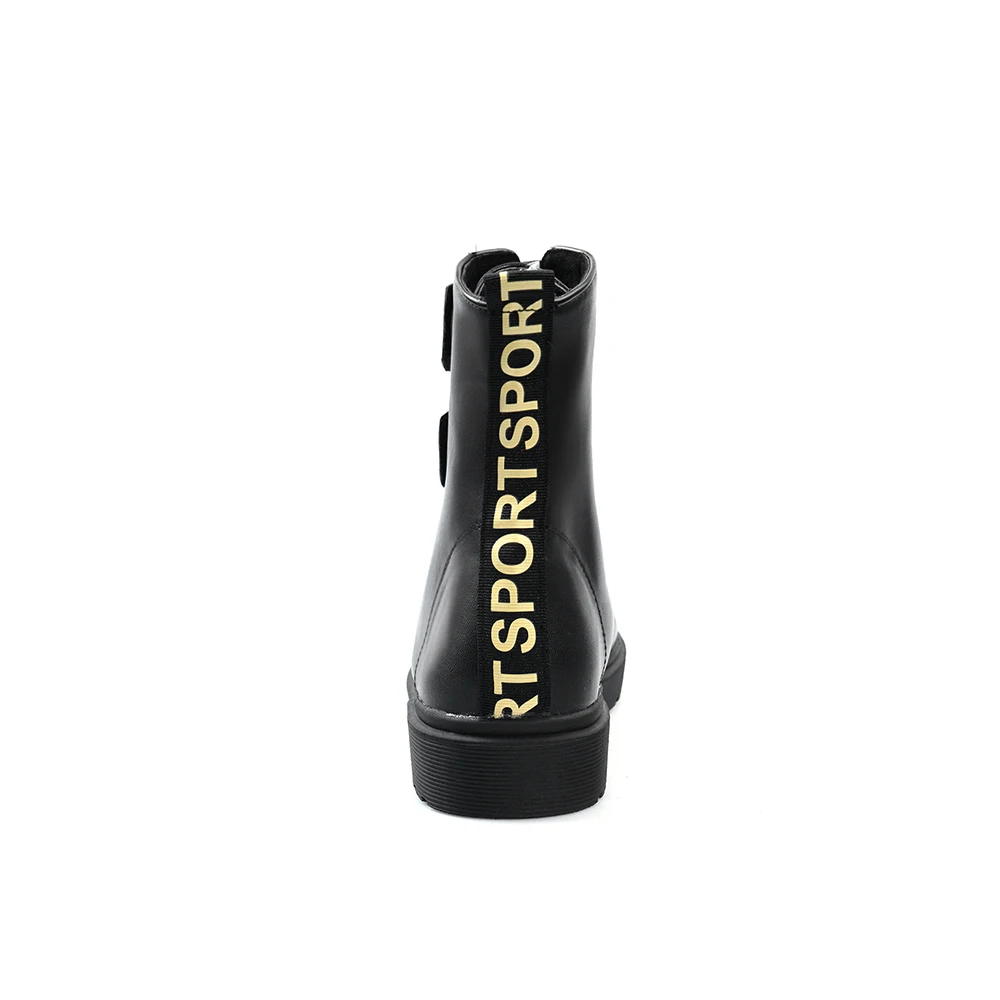 Женские ботильоны на платформе с круглым носком серебристые липучке низком
