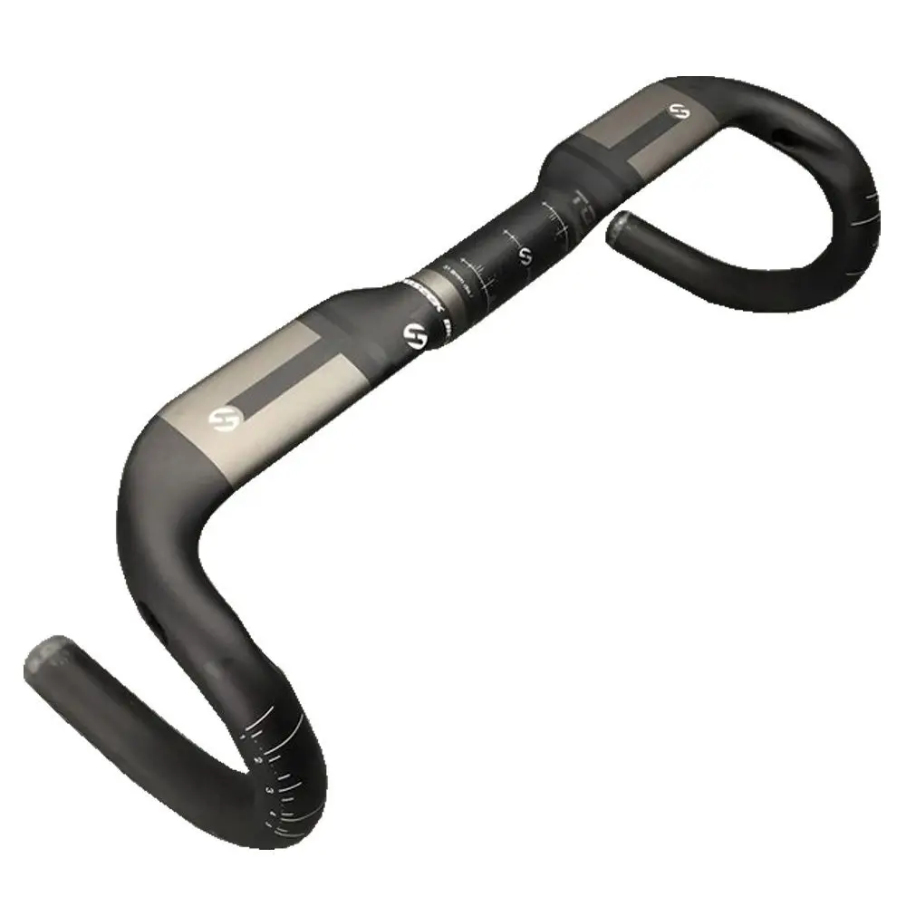 TOSEEK Full Carbon Fiber Racing AERO Handlebar 31.8*40/42/44cm For Road