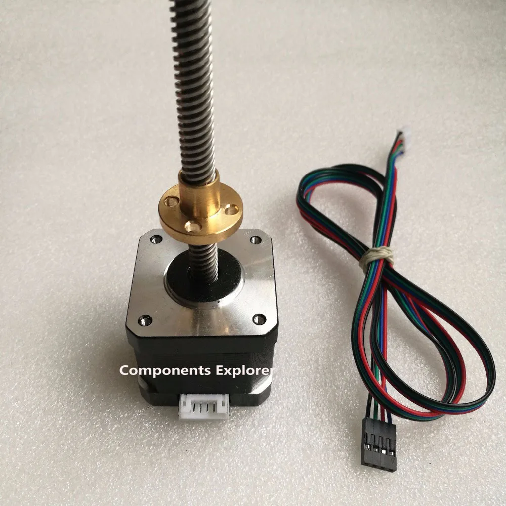 nema 17 motor de passo linear 300mm comprimento 17hs1538 300m 01