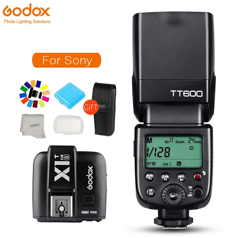 For Sony Godox TT600 2,4G Беспроводная камера синхронизация вспышки Speedlite+ X1T передатчик ttl беспроводной дистанционный триггер вспышки для Canon Nikon sony - Цвет: For Sony