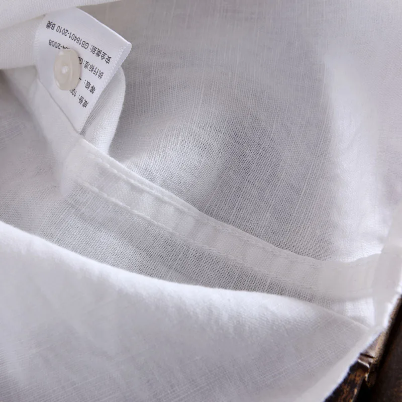 Рубашка Мужская льняная с отложным воротником 2 кармана XXL|formal dress shirt|men linen shirtbrand