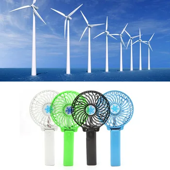 

Foldable Handheld Mini Fan USB Power Rechargeable Battery Operated Hand Bar Fans