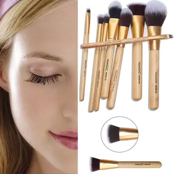 

8PC/Set Women Eye Makeup Wooden Brushes Girls Powder Eye Shadow Beauty Cosmetic Tools Make Up Brushes Kit Cosmetics Tool