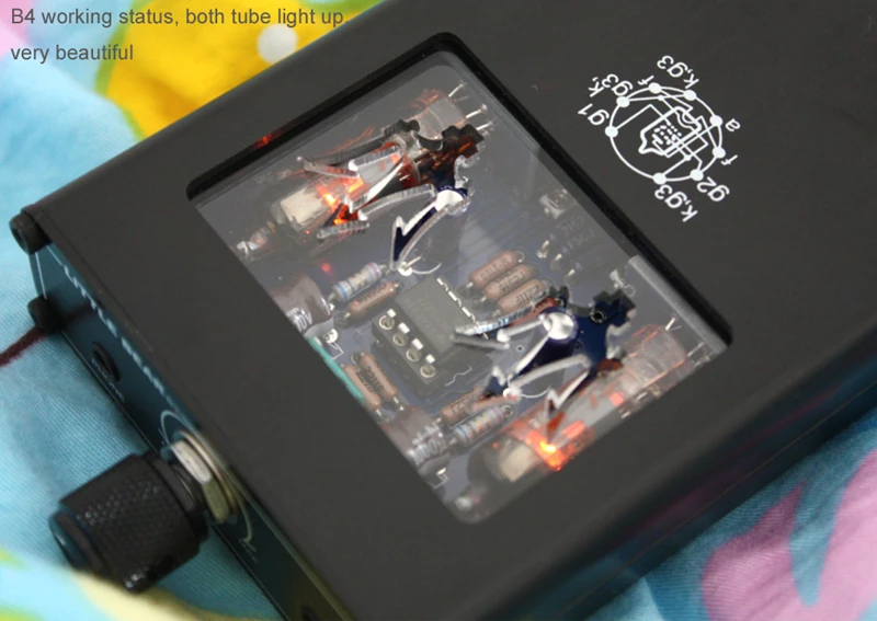 Powerful Portable Dual Electron Tube Headphone Amplifier Mini AMP Mobile Phone Music Headset amplifier