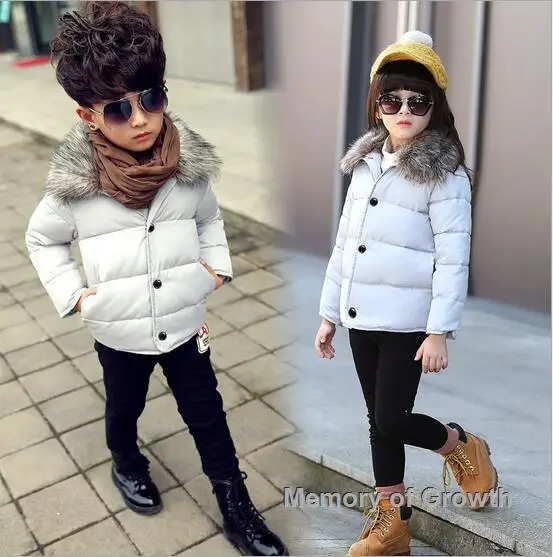High Quality Baby Winter Jacket Coat Thick Warm Cotton Down Kids
