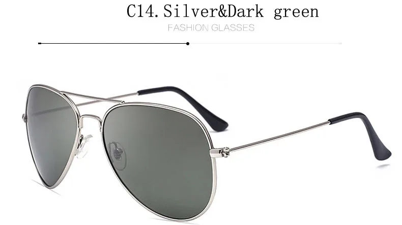 Samjune поляризованных солнцезащитных очков авиации солнцезащитные очки Для мужчин солнцезащитные очки вождения очки зеркало, очки жарких лучей очки - Цвет линз: C14