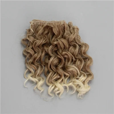 Muzi синтетические парики с волнистыми волосами для куклы Высокое качество 15 см высокая температура термостойкие волосы куклы для 1/3 1/4 1/6 BJD аксессуары для куклы «сделай сам» - Цвет: 10