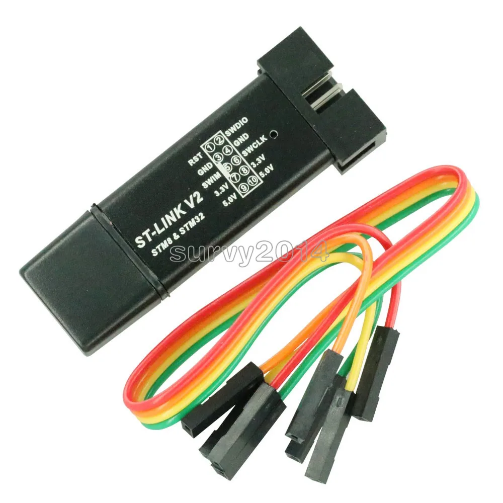 1 шт. ST LINK Stlink ST-Link V2 Mini STM8 STM32 симулятор скачать программист Программирование с крышкой A41