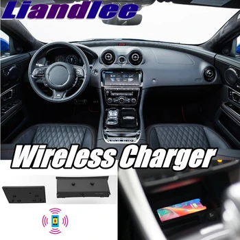 

Liandlee Wireless Car Phone Charg er Armrest Storage Compartment Fast qi Charging For Jaguar XF X260 2015~2019