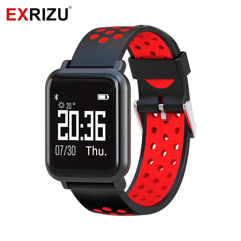 EXRIZU SN60 Smart Band 5ATM IP68 Waterpoof Blood Pressure Monitor Fitness Bracelet Heart Rate Activity Tracker Sport Smart Watch