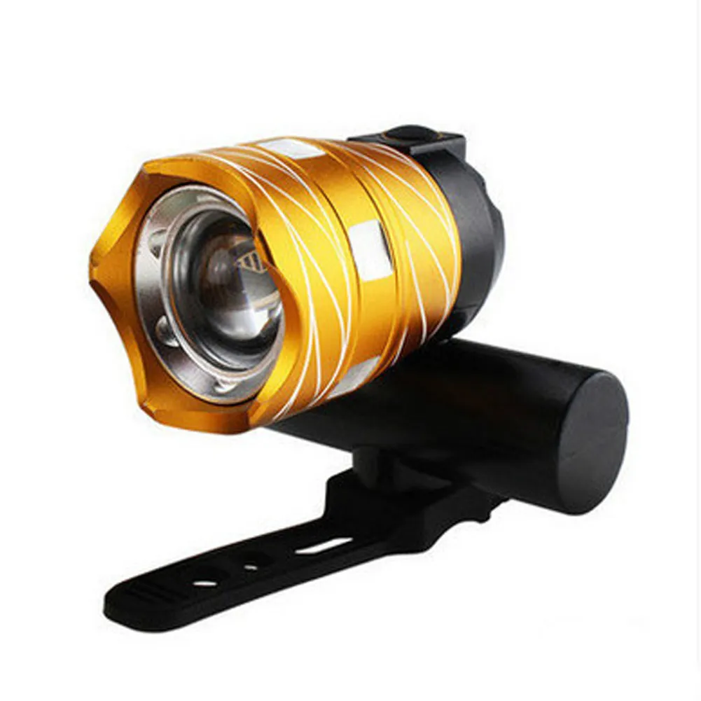 

Bicycle Head Light USB Rechargeable T6 LED MTB Bicycle Light Bike Front Headlight Rotating Focus Highlighting Lamp