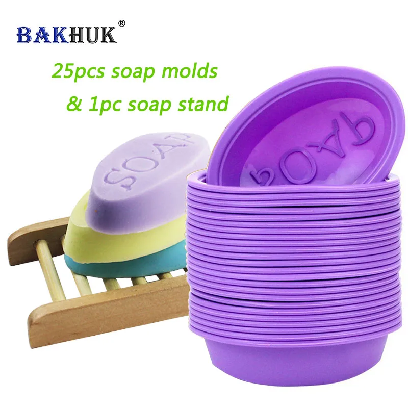 25Pcs Silicone Oval Soap Molds Baking Mold Cupcake Liners Handmade Soap Mould