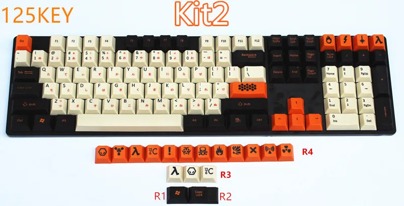 Крутой Джаз 108/125 PBT толстый Keycap сублимированный краситель Японский Русский корейский макет Cherry MX Переключатель для механической игровой клавиатуры