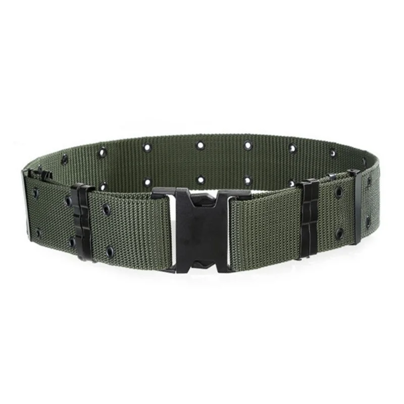 

Men Canvas Tactical Belt Army Combat Belts Quick Release Buckle Outdoor Hunting Waistband