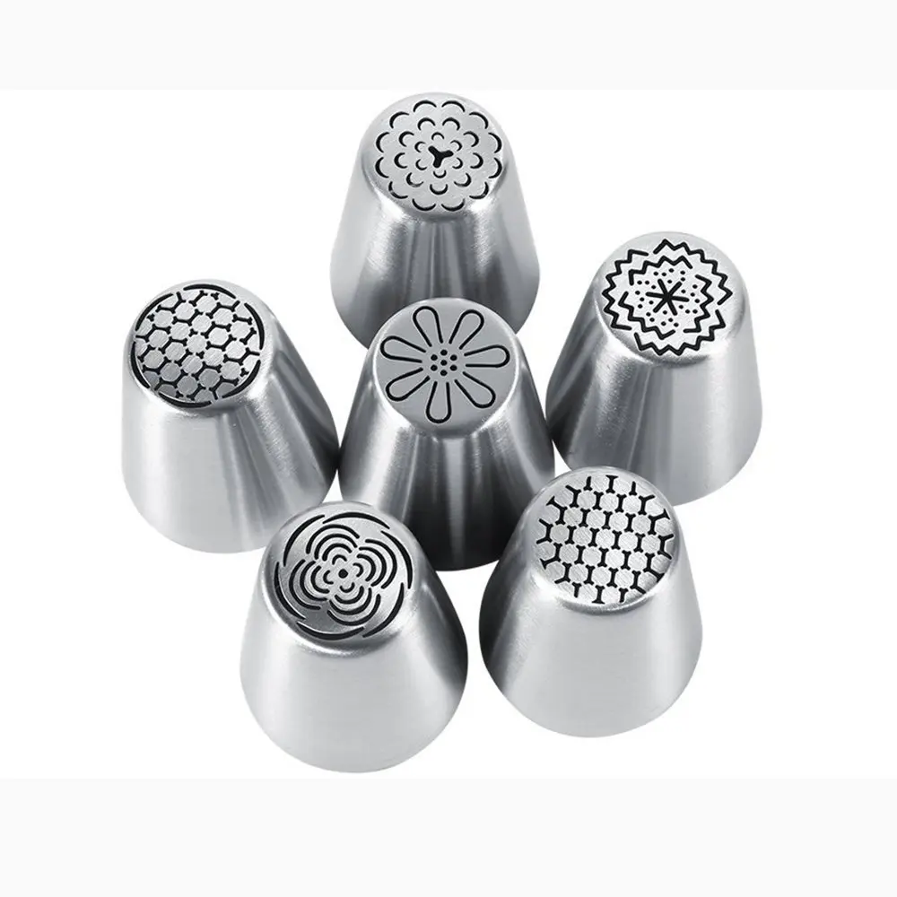 10 шт. инструменты для украшения торта из нержавеющей стали|for kitchen|tips pastrysteel icing piping