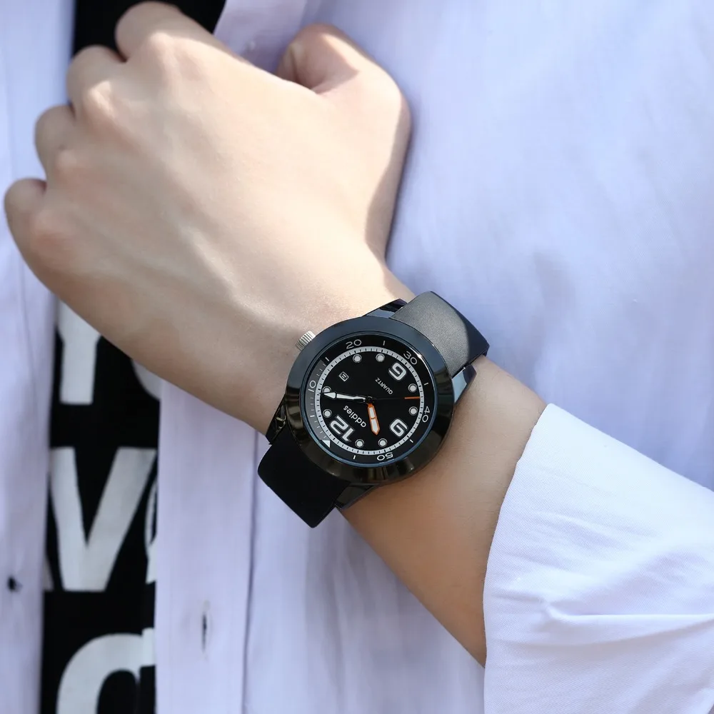 2018 Addies Men Business Waterproof Causal Fashion Luminous Luxury quartz wristwatch relogio masculino  top popular