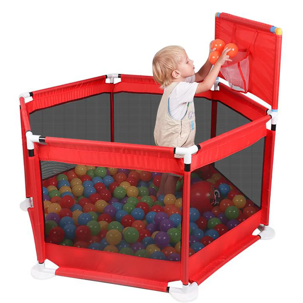 Folding Baby Fence Ball Pool Kids Playpen Safe Barrier for Bed 0-6 Years Children's Playpen Oxford Cloth Pool Balls Child Fence