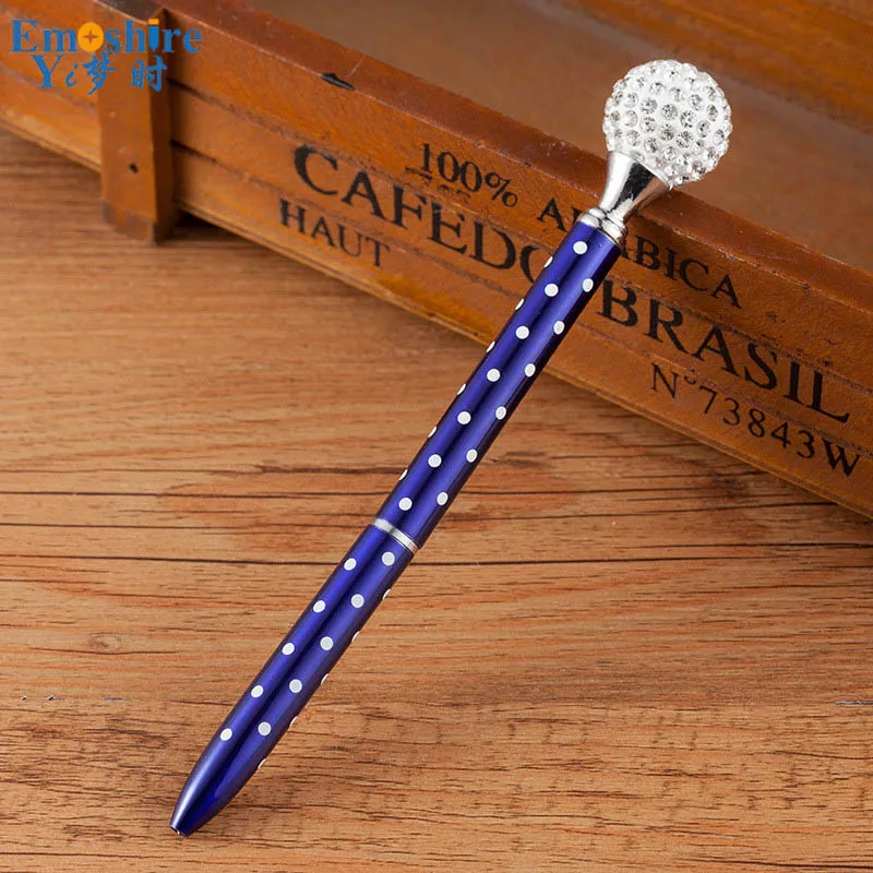 Новый творческий большой Цвет diamond ball рекламы шариковая ручка высокого класса Diamond ручка Подарочная ручка специальная металлическая