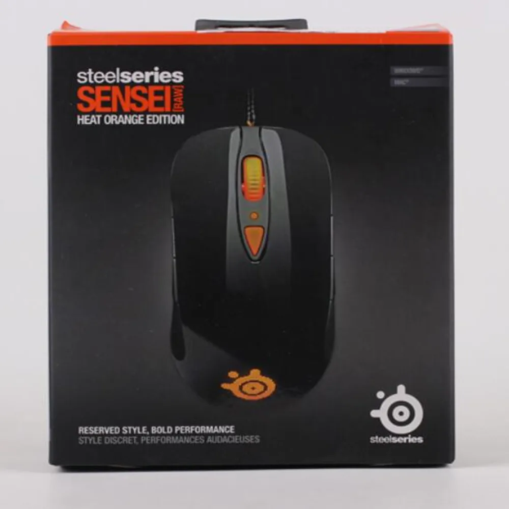 Игровая мышь Steelseries сэнсэй сырой 5600 dpi Steelseries Engine Steelseries Laser mouse HEAT ORANGE EDITION - Цвет: With Retail Package