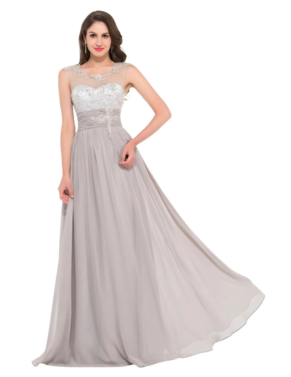 Elegant Chiffon Long Evening Bridesmaid Dress