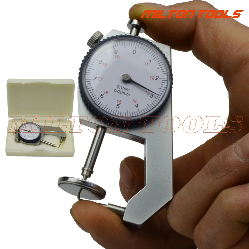 

0-20mm Dial Thickness Gauge Precision Min Thickness Meter Tester Micrometer Width Measurement Analysis Tool