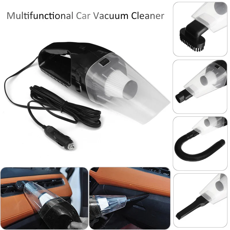 

Car Vacuum Cleaner 120W Portable Mini Vacuum Cleaner Super Suction Wet and Dry Dual Use Car Vacuum Cleaner To Clean The Car D43
