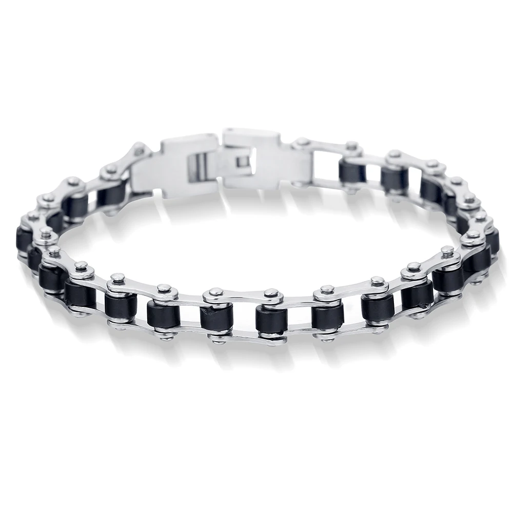 

Punk Stainless Steel Bracelet Men Biker Bicycle Motorcycle Chain Men's Bracelets Mens Bracelets & Bangles Fashion Jewelry