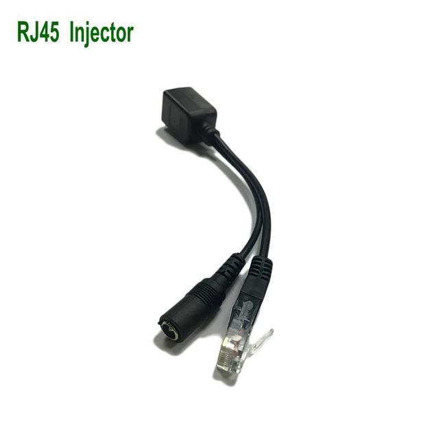 Passive PoE Injector and PoE Splitter Kit with 5.5x2.1 mm DC Connector