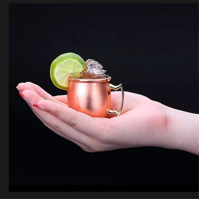 2Ounce Metal Moscow Mule Shot Glass Mugs Nothing Over Ten