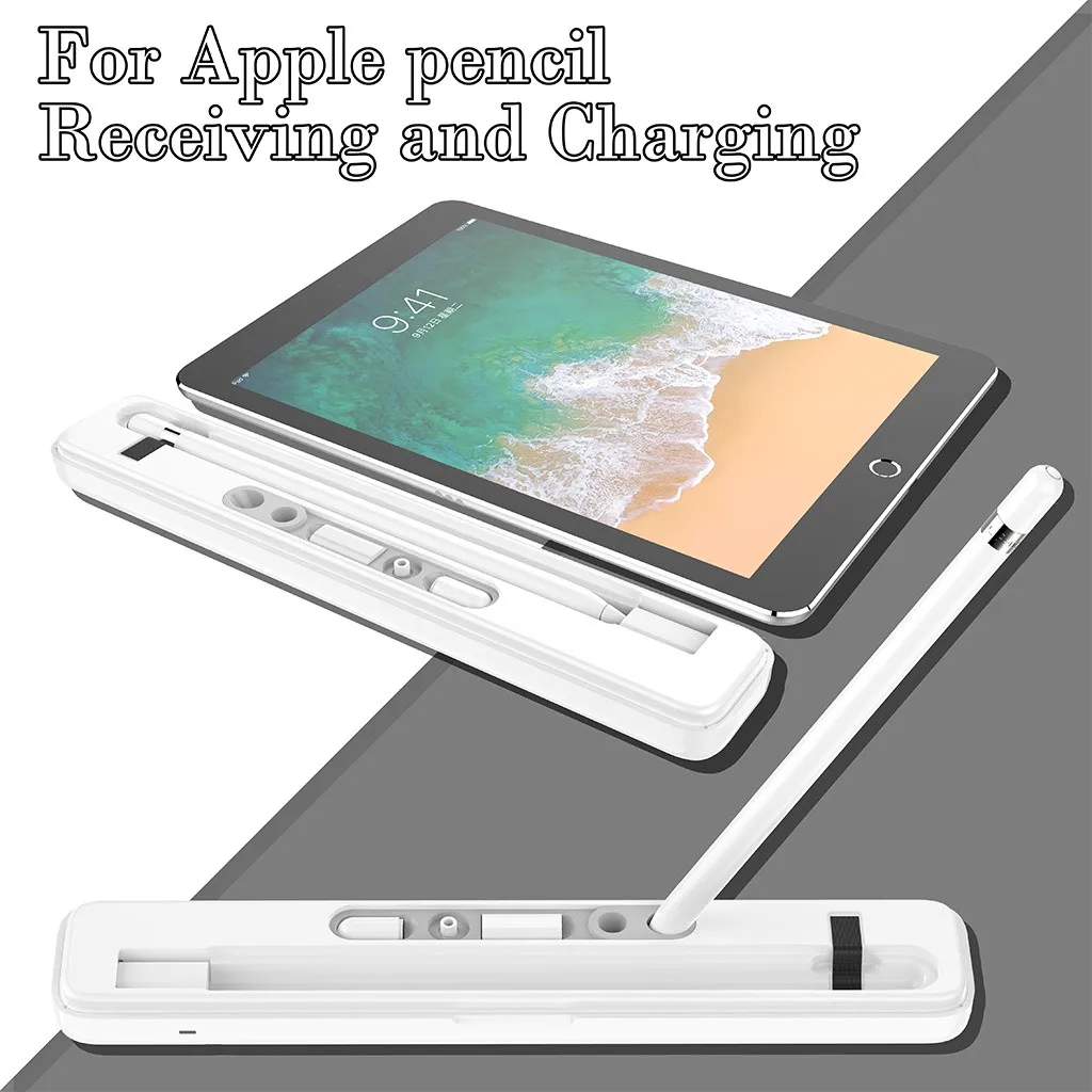 

BINMER Qi Wireless Charging Case Receiving Multi-Stand Dock Anti Lost Wireless Charger Case High Quality for Apple Pencil L0527
