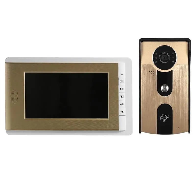 

7" Video Door Phone Intercom Entry System 1 Monitor 1 RFID Access Camera UK