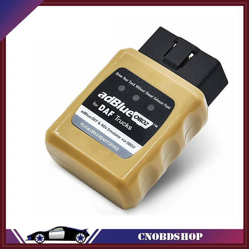 Новое поступление 2017 года AdBlue OBD2 для DAF эмулятор Adblue грузовиков NOx грузовика с